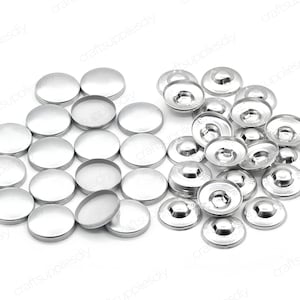 Blank Button for making Fabric Covered Buttons Blank Cover Buttons Accessories #16 ~ #80 ( 9mm ~ 50mm ) | Craft Supplies DIY
