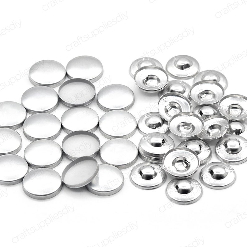 Blank Button for Making Fabric Covered Buttons Blank Cover Buttons Accessories 16 80 9mm 50mm Craft Supplies DIY image 1