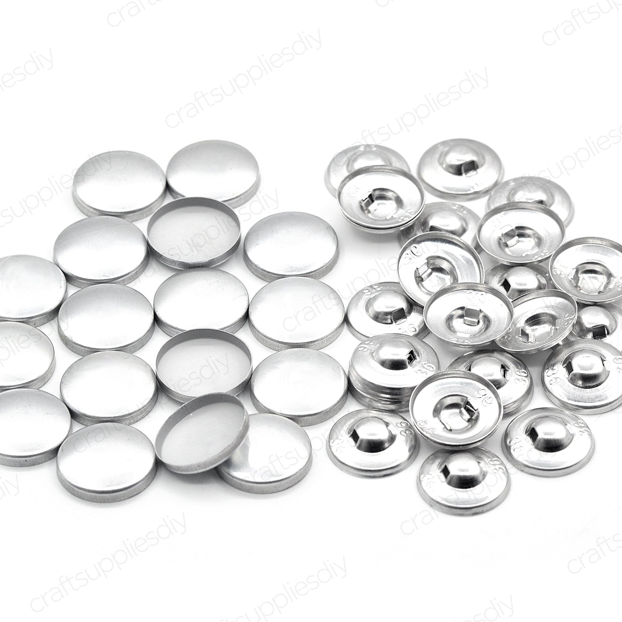 Blank Button for making Fabric Covered Buttons Blank Cover Buttons Accessories #16 ~ #80 ( 9mm ~ 50mm ) | Craft Supplies DIY