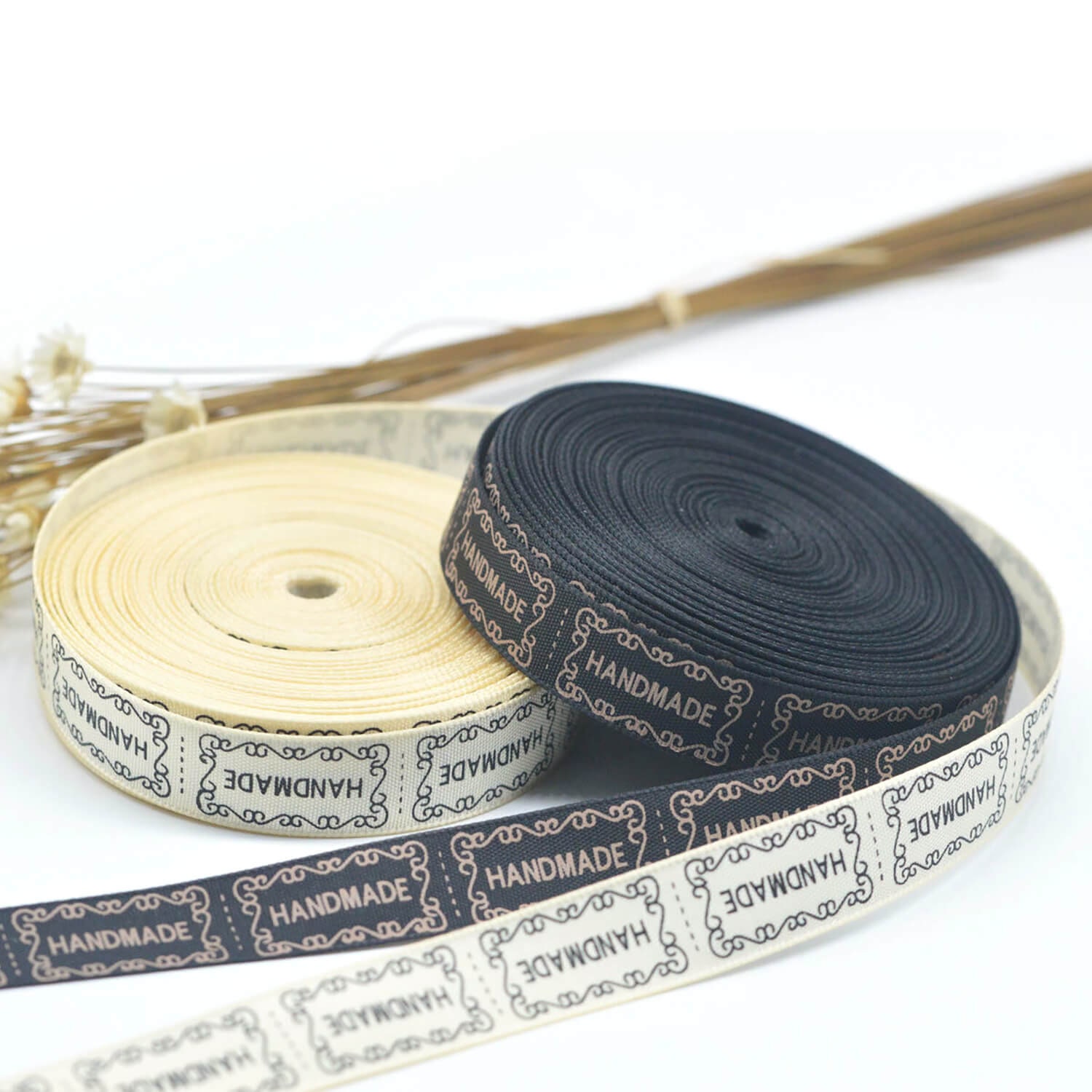 6 Yards handmade Label Ribbons for Handmade Items DIY Crafts | Etsy