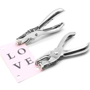 1 piece Hand Punch Plier Tool for Rivets Eyelets Grommets 6mm Holes Card Paper Punching Pliers 130x11x57mm | Craft Supplies DIY