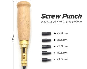 1set Japanese Screw Punch Tool Kit Hole Punch for Watchband