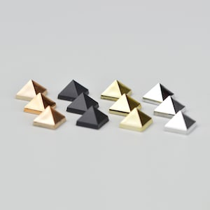 Borchie piramidali in ABS Rivetti Punte per scarpe Borsa Decorazione di indumenti 6x6x4.5mm, 8x8x5.5mm, 10x10x6.8mm / Forniture fai da te
