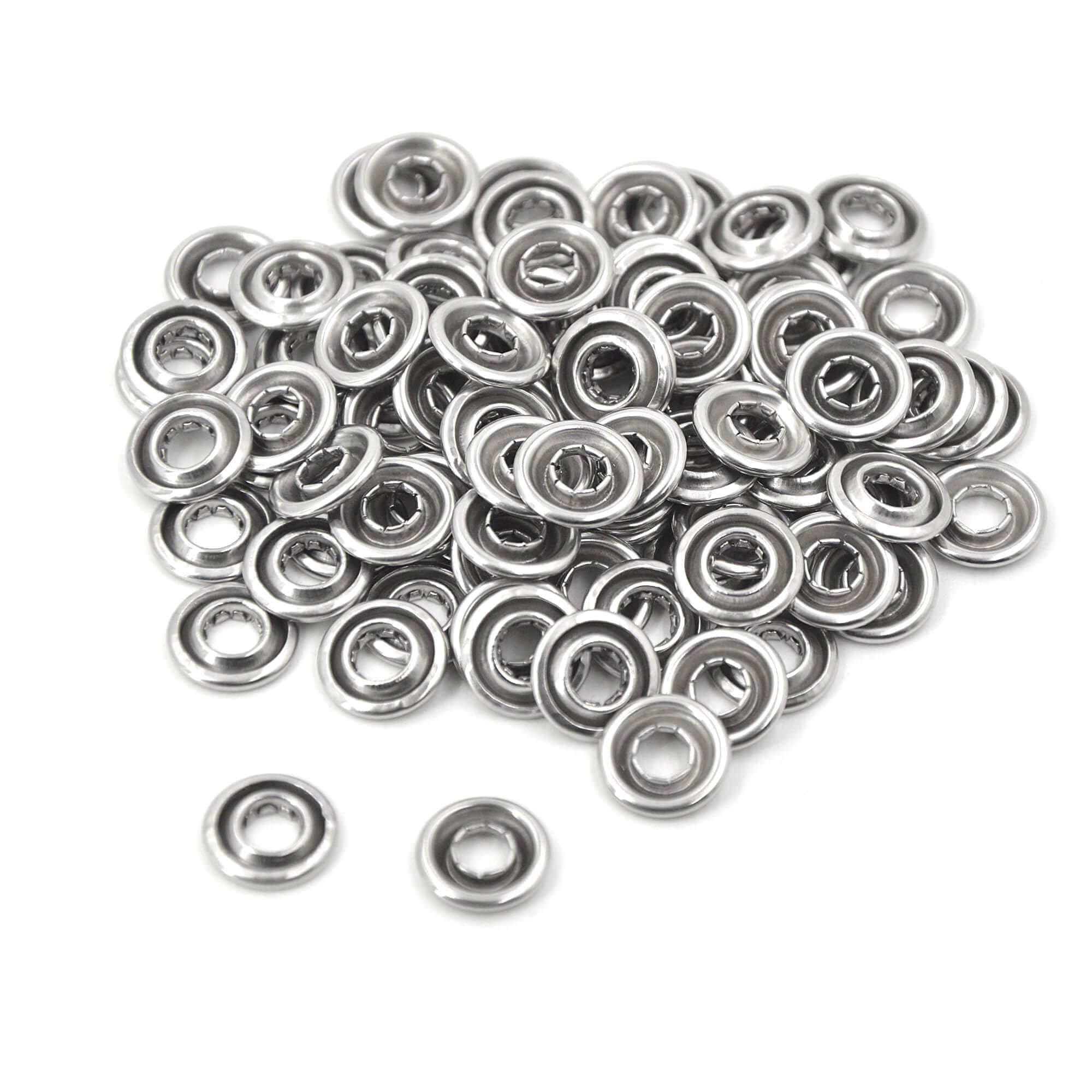 Multi-size Silver Color Prong Ring Snap Fasteners Press Studs - Etsy ...