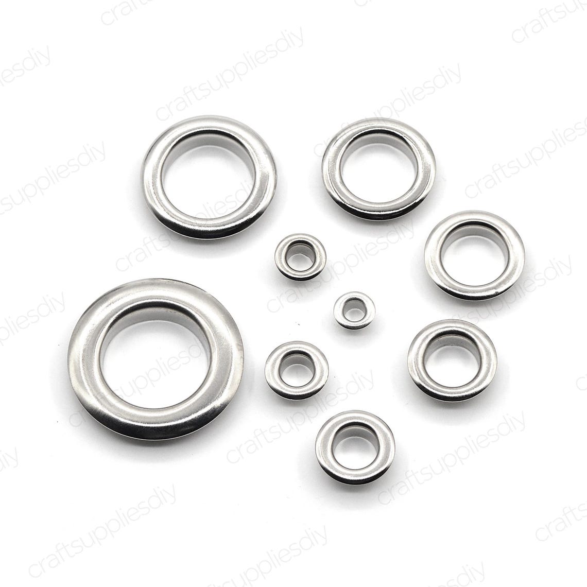 Brass Wider Grommets Eyelets With Washer for Leather Craft Bag Shoes ...