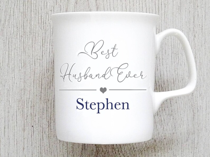 Personalised Bone China Best Husband Ever Gift Mug Style Gift Etsy