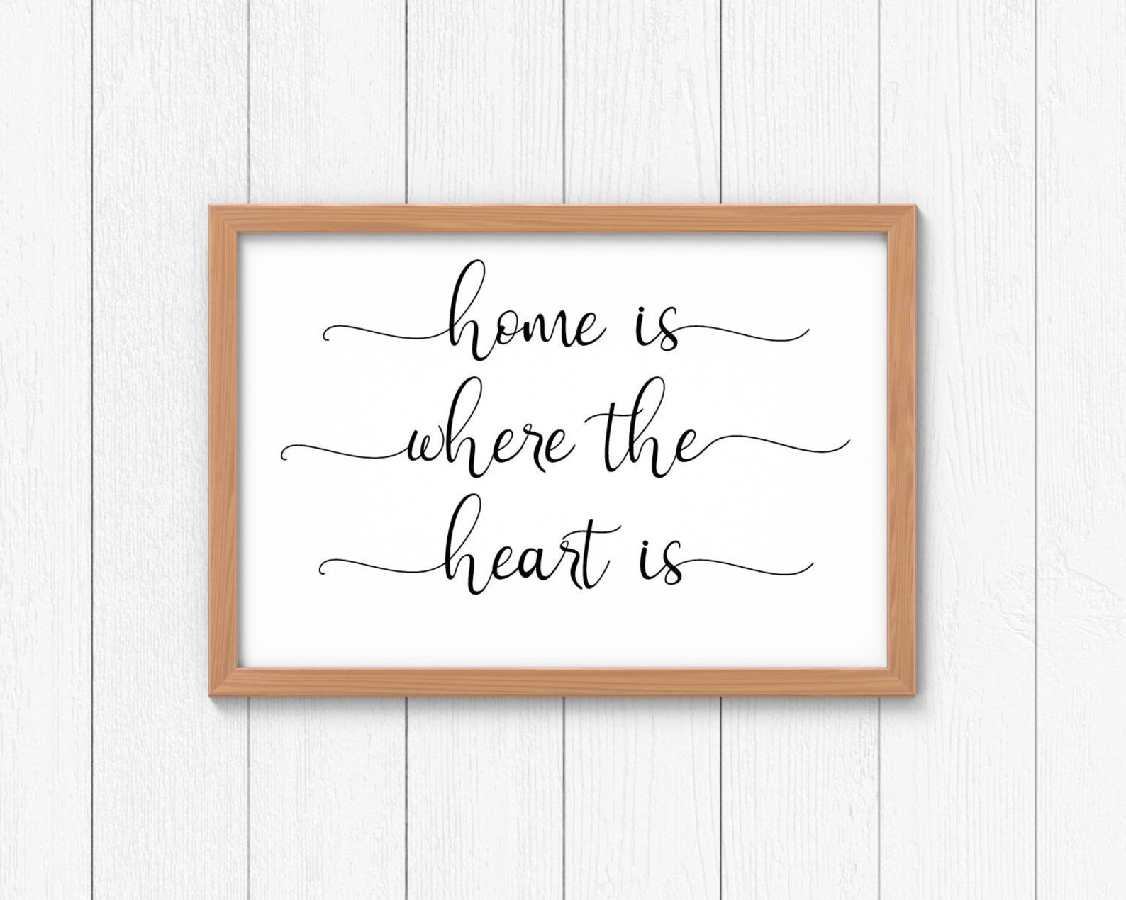 Home is Where the Heart is Quote Typography New Home Landscape Etsy UK