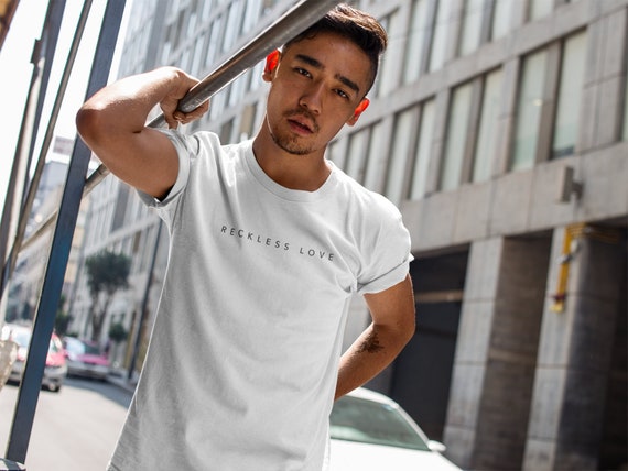 RECKLESS T Shirt White T Shirt Men Christian T Shirt for Men Graphic T Shirts Christian Shirts Mens T Shirts Religion T Shirt T Shirt