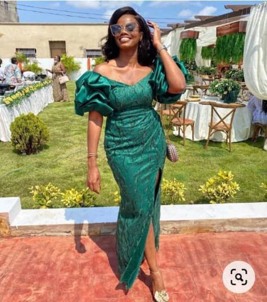 African Lace Dress Wedding Guest Dress African Clothing Etsy