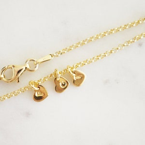 Three Hearts Bracelet Personalized 925 Sterling Silver Gold Plated | Gold Rose Gold | Gift Filigree Heart Mama Daughter Grandma