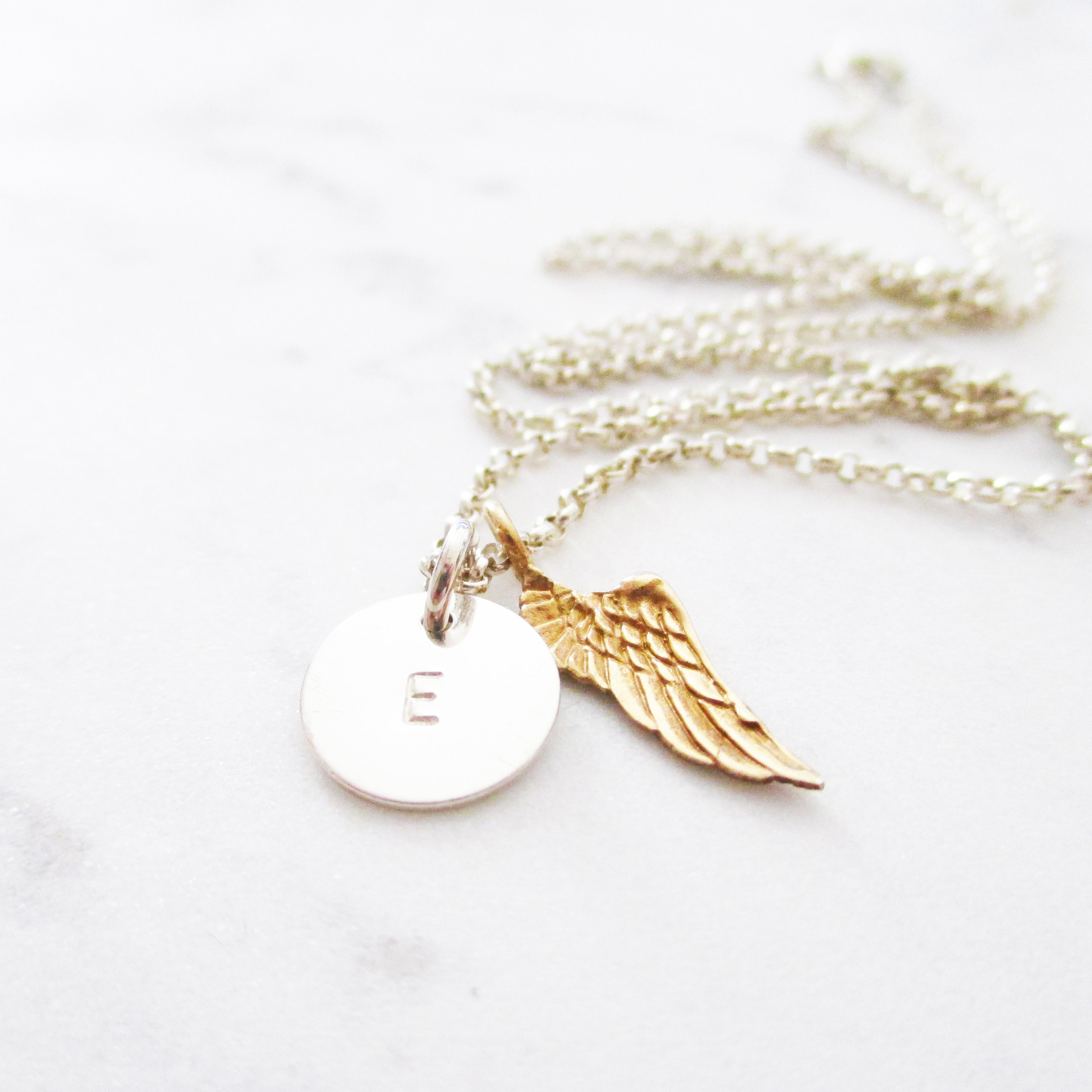 Wing Chain 925 Sterling Silver with Plate Personalized Etsy