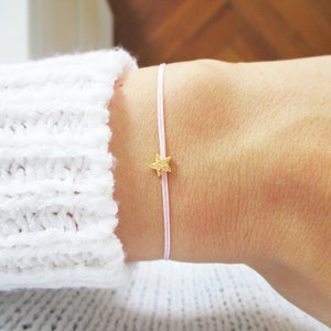 Star Child Bracelet 925 Sterling Silver Gold Personalized Double Pink | Star Starlet Memorial Bracelet Star Mama | Mother’s Day