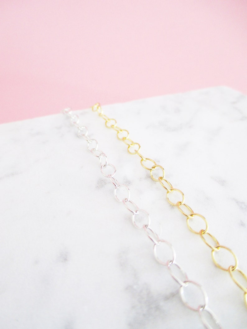 Layering look Personalized necklace 925 silver plated with coin Matt M Monogram Chain Initial Chain Engraving Plate Choker