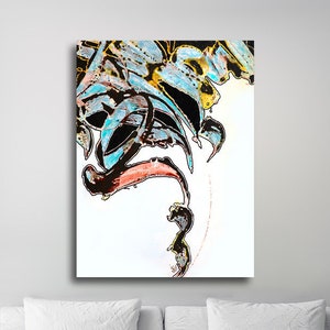 Colorful abstract and contemporary wall art painting print