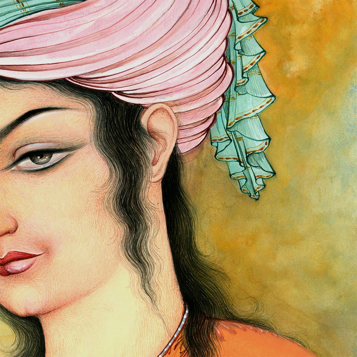 Persian Woman Miniature Painting Print Persian Painting Etsy UK