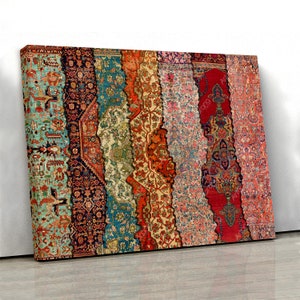 Iran Wall Art | Persian Rug Canvas Art | Persian Home Decor | Persian Wall Art | Persian Rug Canvas | Persian Rug Design | Persian Gift