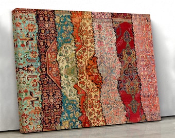 Iran Wall Art | Persian Rug Canvas Art | Persian Home Decor | Persian Wall Art | Persian Rug Canvas | Persian Rug Design | Persian Gift