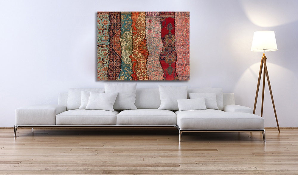 Iran Wall Art Persian Rug Canvas Art Persian Home Decor Etsy
