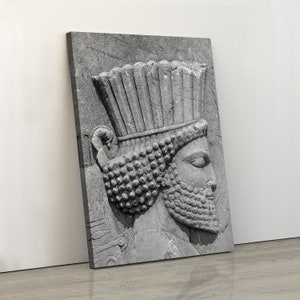 Ancient Persian soldier, Hakhamaneshi soldier in Persepolis Takht-e Jamshid wall art | Persian home decor | Persian gift | Persian empire