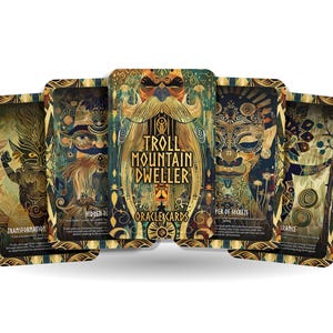 Troll - Mountain Dweller - Oracle Deck Cards - Exploring the wisdom and solitude of mountainous terrains - Divination Tools