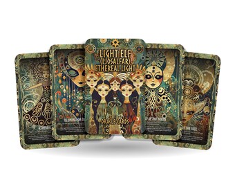 Light Elf (Ljósálfar) - Ethereal Light Oracle Cards - A unique spiritual journey - Illuminating the path with the purity of light elves