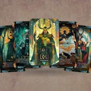 The Tarot of Loki - Major Arcana - Eine frische Perspektive zu traditionellen Tarot-Deutungen - Tarotkarten - Tarot Deck - Wahrsage-Werkzeuge
