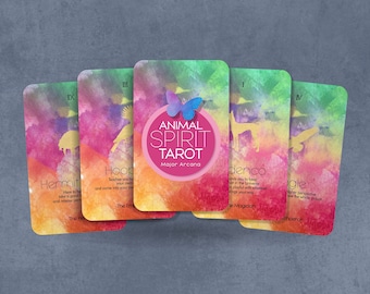 Animal Spirit Tarot - Major Arcana Tarot Cards - Divination Tool - Tarot Deck - 22 power Animals