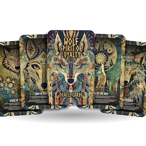 Cartas del Oráculo del Lobo - Espíritu de Lealtad - Abrazando la lealtad y la fuerza de la manada - Herramientas de adivinación