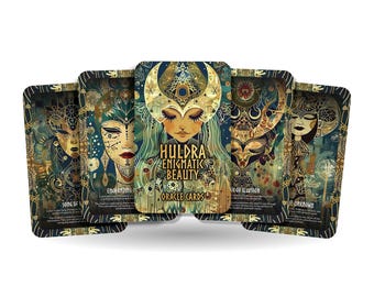 Huldra - raadselachtige schoonheid - orakelkaarten - onthulling van de mysteries en allure van het verborgene - Nordic Oracle - Divination Tools