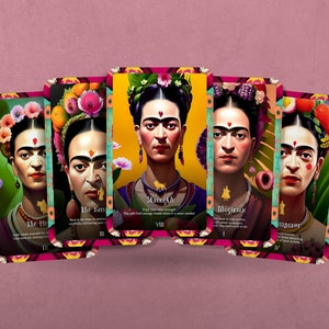 22 フリーダ タロット - 大アルカナ - フリーダ カーロにインスパイアされた 22 のイラスト