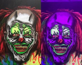 Giggles the Clown - immortalmasks.com - 16x20 canvas