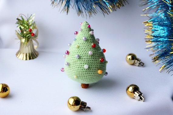 Christmas crochet tree pattern, Xmas trees pattern, New year toys