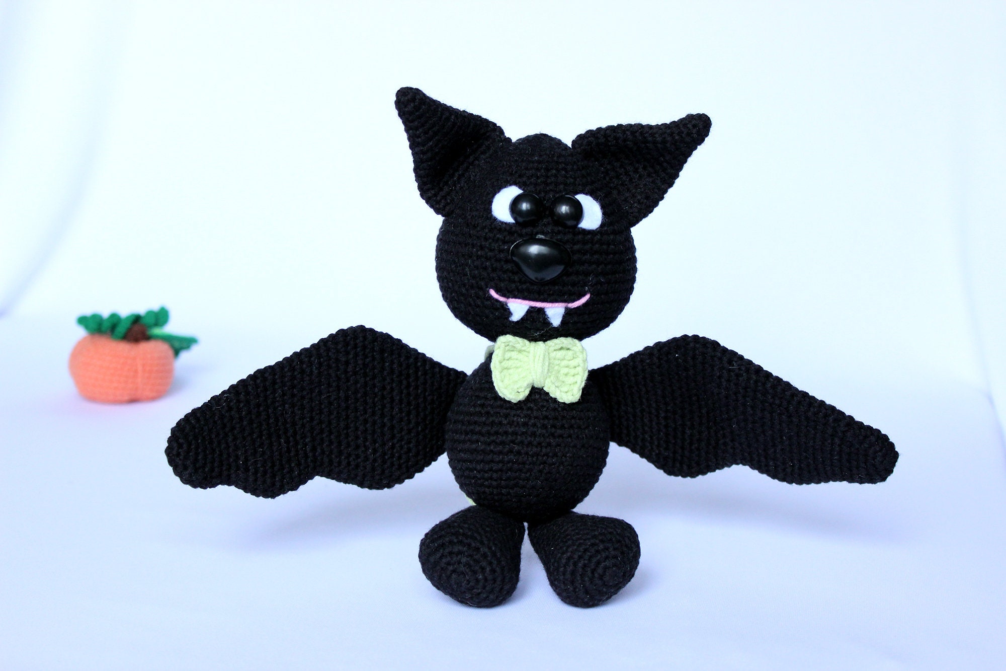 Bat amigurumi crochet pattern Cute bat pattern halloween toy Etsy