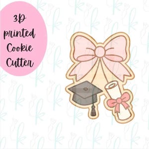 Coquette Bow Graduation Cookie Cutter