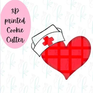 Krankenschwester Hut Herz Cookie Cutter