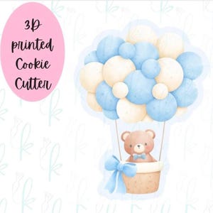 Teddy Bear Hot Air Balloon Cookie Cutter