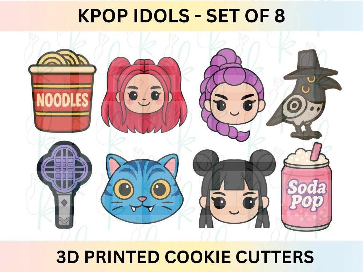 K-pop Idols - Set of 3 or 8 Cookie Cutters - Etsy