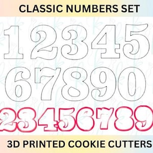 Numbers Cookie Cutters