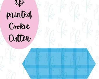 Long Hexagon Plaque Cookie Cutter
