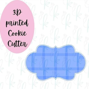 Plaque 3 Cookie Cutter