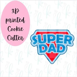 Super Dad Badge Cookie Cutter