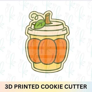 Pumpkin Latte 3D Printed Cookie Cutter