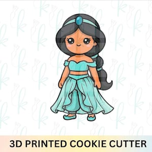 Cortador de biscoitos Princesa Azul-petróleo