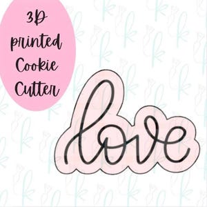 Lettered Love Plaque Cookie Cutter