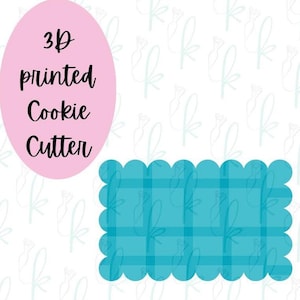 Scalloped Rectangle Plaque Cookie Cutter