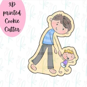 Dad and Toddler Cookie Cutter