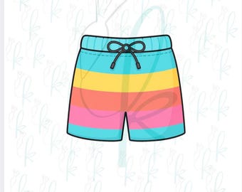 Swim Trunks Cookie Cutter