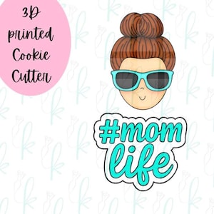 Mom Bun #MomLife Set of 2 Cookie Cutters