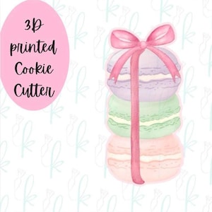 Macaron Stack with Bow Cookie Cutter