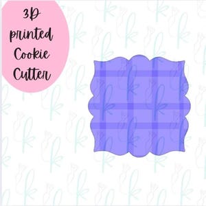 Royal Square Plaque Cookie Cutter